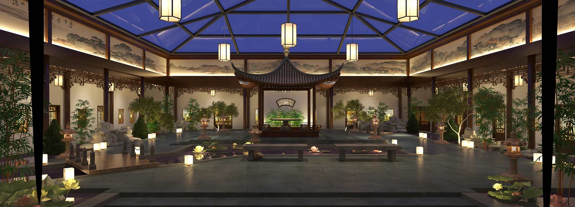 中式裝飾設(shè)計(jì),大空間裝修效果圖