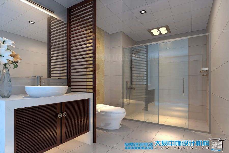 山西長治現(xiàn)代中式風格復式樓設(shè)計效果圖