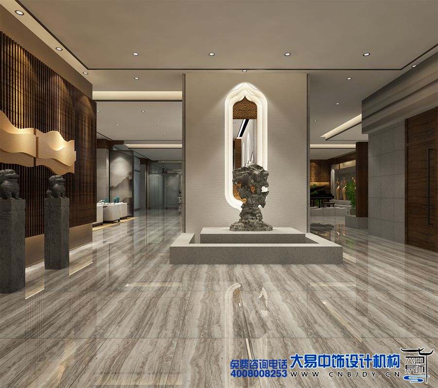 北京國際酒店新中式裝修風格設(shè)計古今藝術(shù)文化的碰撞