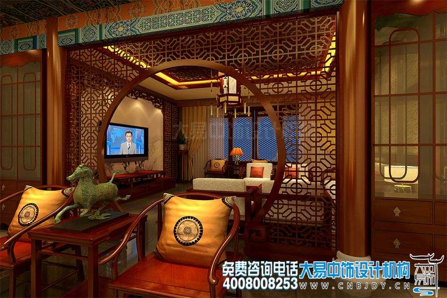 北京通州書(shū)畫(huà)會(huì)館設(shè)計(jì)效果圖及中式裝修效果圖