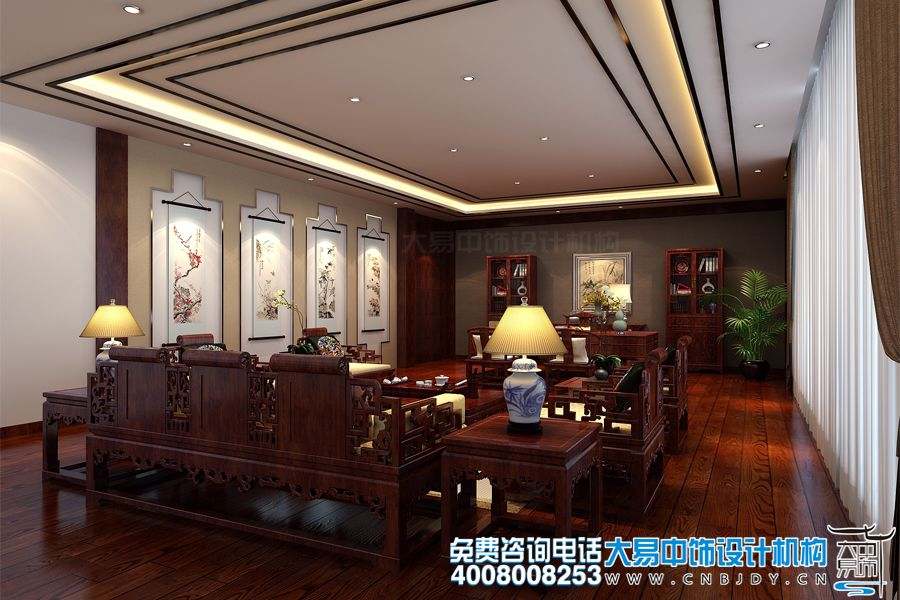 北京朝陽高端中式會所設(shè)計