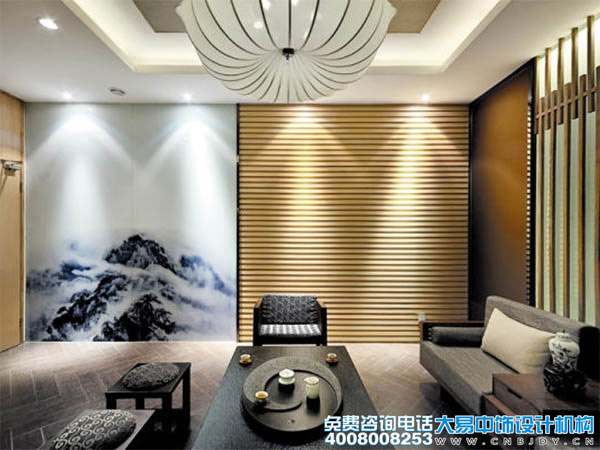 上海現(xiàn)代新中式會所裝修效果圖