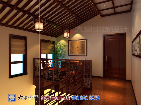 黑龍江哈爾濱280平米中式復(fù)式樓裝飾效果圖