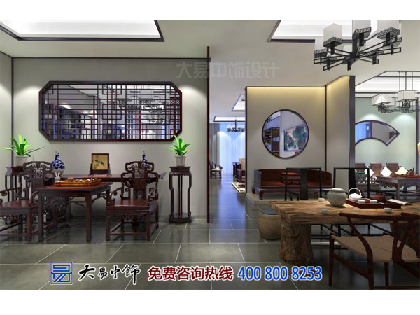 陜西西安紅木展廳中式裝修 古城墻下的傳統中式設計魅力