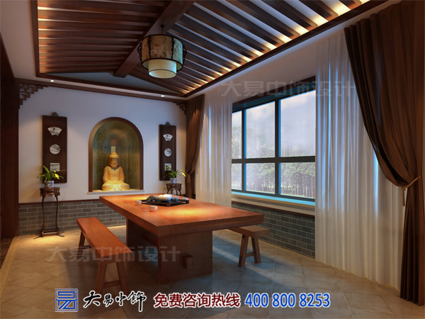 古典中式設(shè)計(jì)茶樓以純色醇香設(shè)計(jì)為元素構(gòu)建