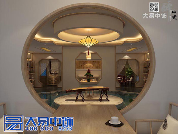 古琴會館中式裝修設(shè)計 此景只應(yīng)天上有