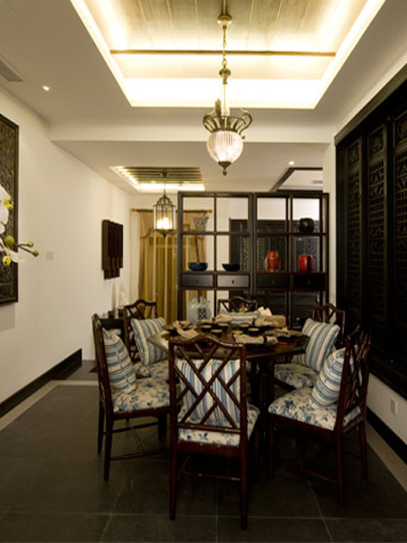 新中式風格裝修設計 淡雅含蓄現代裝修效果圖