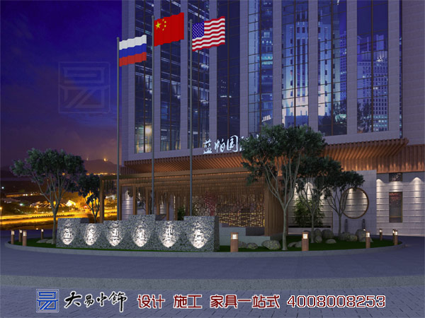 北京蘭帕國際酒店商務(wù)會議廳新中式風格裝修設(shè)計(一)